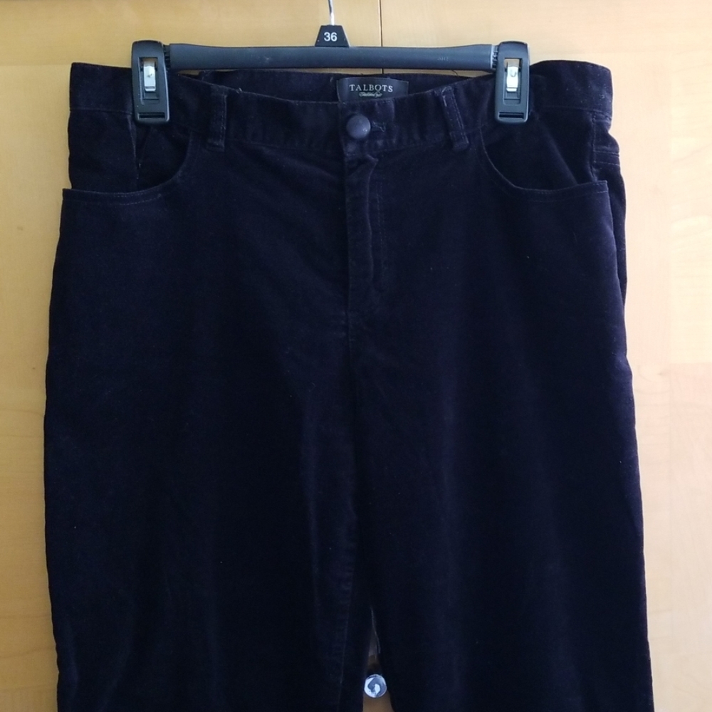Talbots velvet denim